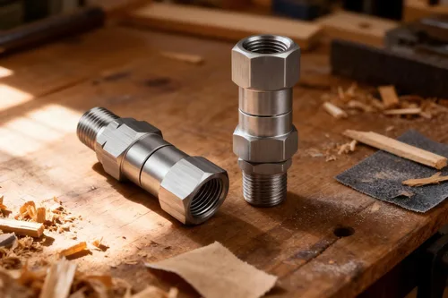 Vista 3 de Lavadora a presión giratoria 3/8 pulgadas NPT 5000 PSI, paquete de 2 conectores giratorios de acero inoxidable sin torceduras de 360°, accesorios