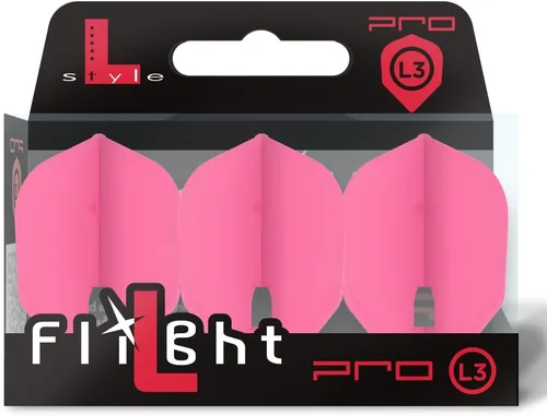 Vista 19 de L-style L3 Shape (Small Standard) PRO Molded Dart Flights – Champagne Ring Compatible – for Soft Tip & Steel Tip Darts