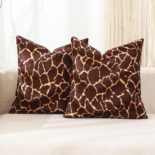 Vista 13 de CARRIE HOME Almohadas de Cuello de Microcuentas con Estampado de Leopardo Cilíndricas Tipo Puff Suaves - Almohada Pequeña de Rollo para Brazo