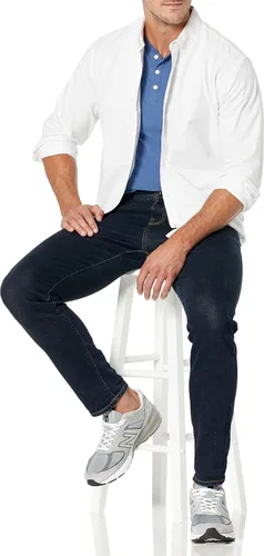 Vista 4 de Tienda Essentials - Camisa de tela oxford de manga larga ajuste regular para hombre