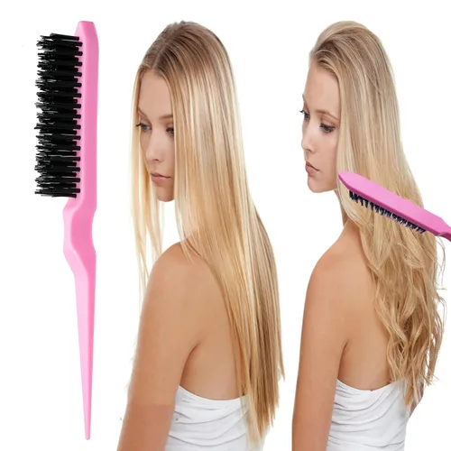 Vista 3 de ZVOREI Juego de 8 cepillos para el cabello con 4 herramientas Topsy para cola de cabello, 1 cepillo de cerdas para dar volumen al cabello, 1 cepillo