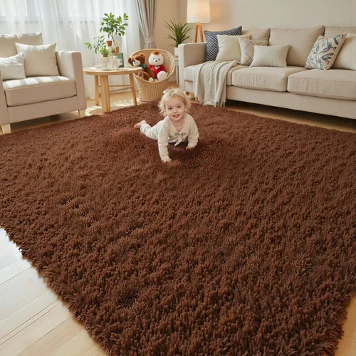Vista 25 de Alfombras pequeñas de 2 x 3 pies, alfombra negra para dormitorio, alfombra moderna de pelo largo, alfombra pequeña, alfombra de noche esponjosa