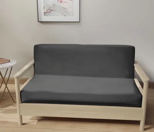 Vista 13 de LANE LINEN Fundas para futón de tamaño completo, fundas elásticas 100% algodón, funda de colchón de tamaño completo para sofá cama de futón, funda
