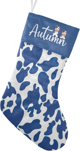 Vista 10 de Calcetines de Navidad con lindo panda verde personalizado con nombre, medias de Navidad personalizadas para la temporada de vacaciones familiares