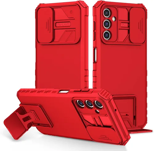 Vista 55 de Funda compatible con Samsung Galaxy M13 5G/A04 Dimensional Soporte Ventana Corredera Teléfono Móvil Funda Protectora a Prueba de Golpes para Samsung