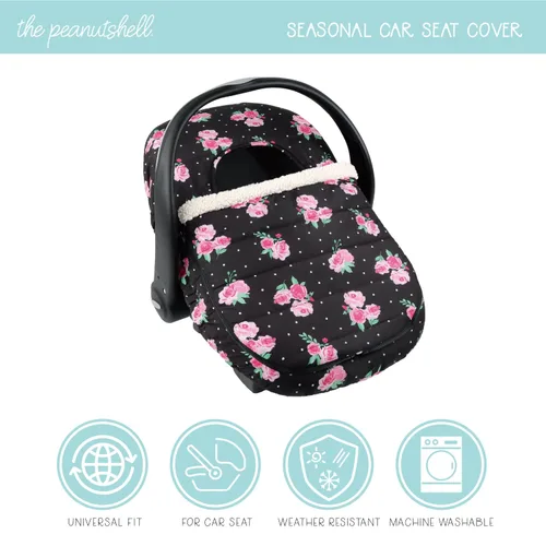Vista 2 de The Peanutshell Funda de asiento de automóvil – Fundas protectoras para bebé, accesorios fáciles de limpiar, resistente a la intemperie, asiento