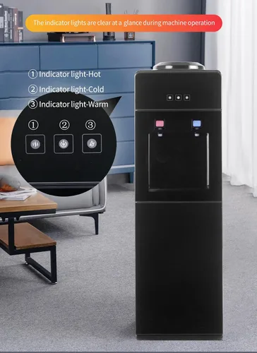 Vista 5 de Dispensador de enfriador de agua de 5 galones, dispensador de botellas de agua, enfriadores de agua independientes con bloqueo de seguridad
