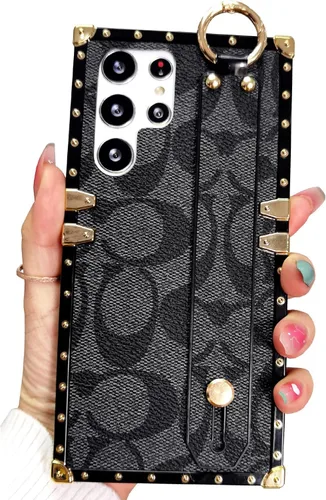 Vista 27 de Funda protectora anticaídas diseñada para Samsung Galaxy S23 Ultra de 6.8 pulgadas (marrón)