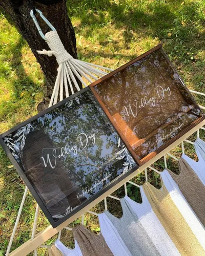 Vista 6 de Caja de fotos personalizada de madera USB Flash Drive con tapa deslizante, caja de fotos de boda personalizada, caja de almacenamiento de madera