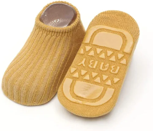 Vista 4 de Calcetines antideslizantes unisex para bebé y niña calcetines para el suelo