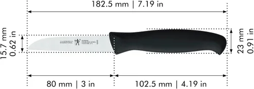 Vista 3 de HENCKELS J.A International Accessories - Juego de cuchillos de pelar, 3 piezas, color negro