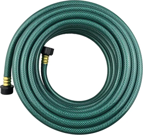 Vista 19 de Darnassus Manguera de jardín de PVC de 1/2 pulgada, color verde, resistente, con accesorios de latón macizo, sin fugas, flexible, para exteriores