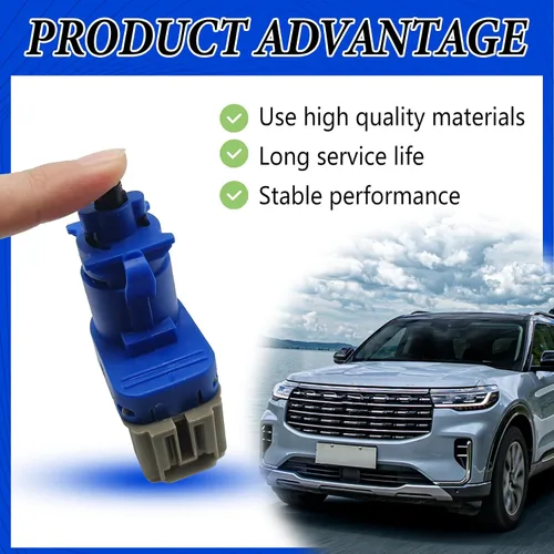 Vista 6 de Interruptor de luz de freno de freno de 4 pines, compatible con Ford F150 F250 F350 Focus/Mazda 2 3 5 6/Lincoln MKC MKT, OEM: 4838697 8T4T-9G854-AA