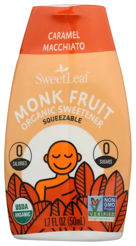 Vista 8 de SweetLeaf Caramel Líquido de Fruto del Monje - Gotas de Edulcorante Líquido de Fruto del Monje, Extracto Orgánico de Fruto del Monje, Edulcorante