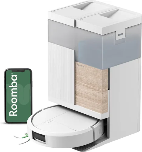 Vista 10 de iRobot Roomba Plus 575 Robot Aspirador y Trapeador Combo, Succión de 25,000 Pa, PrecisionVision AI Obstáculo Evitación de Obstáculos, Vacío de 90