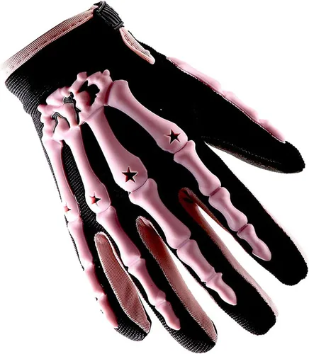 Vista 7 de Guantes juveniles de motocross 1Storm para motocicletas, BMX, MX, ATV, bicicletas todoterreno, modelo de esqueleto para niños