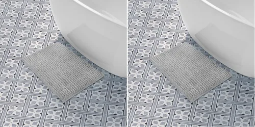 Vista 10 de Laura Ashley - Juego de 2 tapetes de baño de chenilla suave, 20 x 34 pulgadas, color azul
