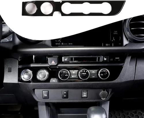Vista 22 de Lcojicep Cubierta de panel de botón de aire acondicionado, accesorios de automóvil compatibles con Tacoma 2016-2020