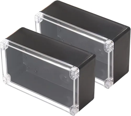 Vista 32 de Caja de proyecto IP65 Caja de conexiones impermeable ABS cajas eléctricas negras para bricolaje, Estuche electrónico para proyectos de energía, Caja