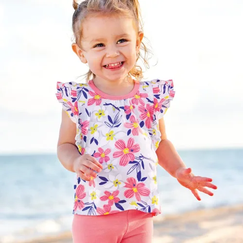 Vista 2 de HonestBaby Multipack Short Sleeve T-Shirt Tee 100% Organic Cotton Infant Baby, Toddler,Little Kids Boys, Girls,Unisex(Legacy)
