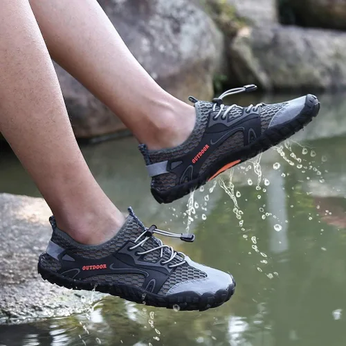 Vista 6 de AFT AFFINEST Zapatos acuáticos para hombre y mujer, zapatos acuáticos de secado rápido, zapatos de playa descalzos para natación, piscina, yoga