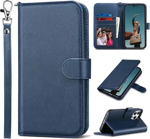 Vista 21 de ULAK Compatible con iPhone 14 Funda Cartera para Mujeres, Cubierta Plegable de Cuero PU Premium con Portador de Tarjetas, Función de Soporte Funda
