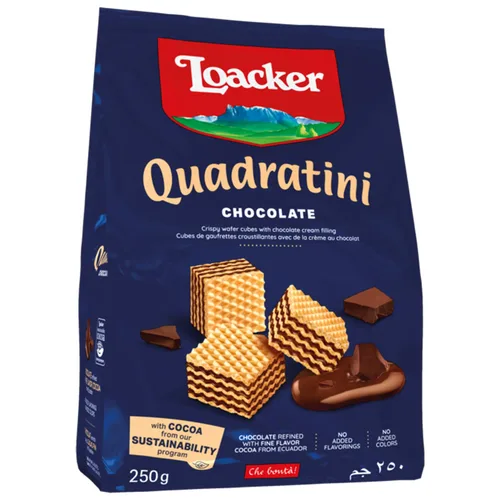 Vista 17 de Loacker Quadratini - Obleas de yogur de arándano de tamaño pequeño