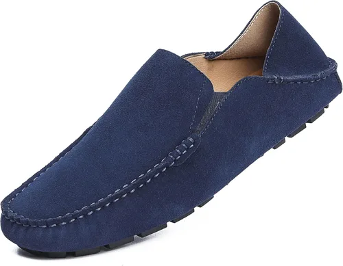 Vista 12 de Go Tour Mocasines casuales hechos a mano para hombre, mocasines sin cordones