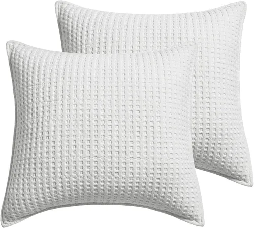 Vista 15 de Levtex Home - Mills Waffle - Juego de fundas de almohada Euro (Set de dos) - Spa - Tamaño de funda (66x66 cm), sin inserto