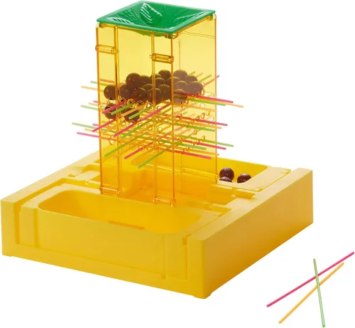 Vista 6 de Mattel Games Monos Tumblin' de viaje, juego portátil para niños con almacenamiento integrado para niños de 5 años en adelante, multicolor