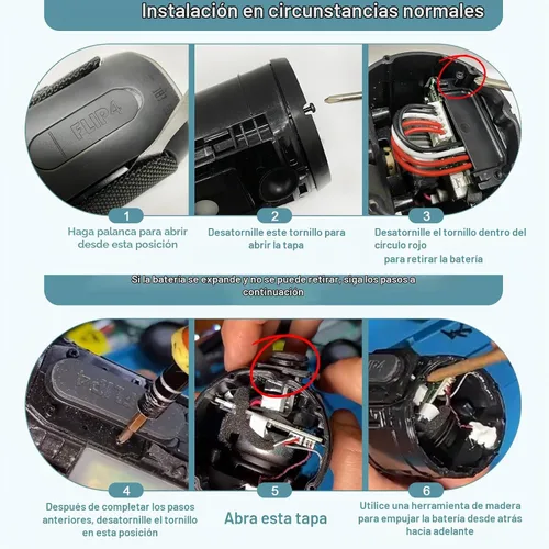 Vista 3 de para JBL Flip 4 Reemplazo de batería: Altavoz Bluetooth Batería Flip4