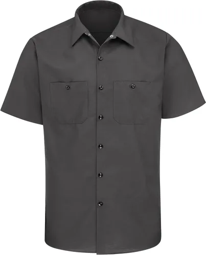 Vista 5 de Red Kap Men's Industrial Work Shirt Carbón