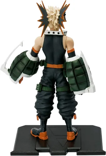 Vista 2 de My Hero Academia Katsuki Bakugo Figura de acción de plástico impresa en caja de regalo