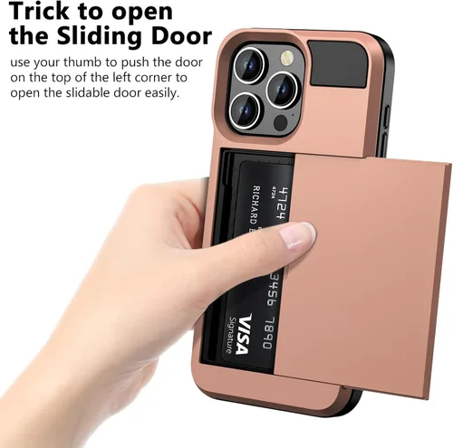 Vista 3 de Vofolen Funda para iPhone 16 Pro con tarjetero y cartera