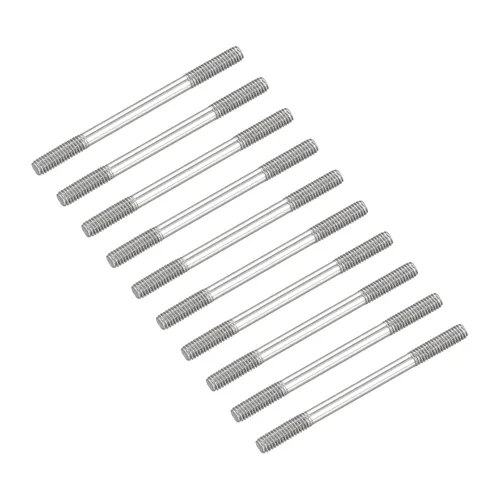 Vista 53 de METALLIXITY Tornillos de doble extremo (rosca M3, 0.787 in de longitud), 20 unidades, acero inoxidable 304, pernos de varilla roscados dobles