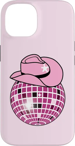 Vista 4 de Cowboy Hat Disco Ball Pink Cowgirl Case for iPhone 17
