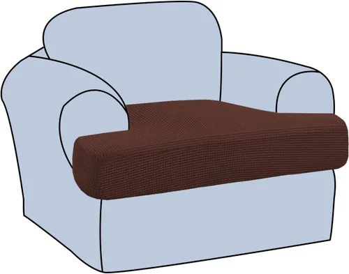 Vista 54 de H.VERSAILTEX Funda elástica para sillón con cojín en forma de T, fundas de cojín en T para sillón y sofá de sala de estar, funda para sofá, funda