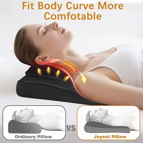 Vista 2 de Joyset - Masajeador de espalda con calor, cojín para silla Shiatsu para espalda baja Upper & Lower Back 2-Level Heat, 16 Nodes Bidirectional Deep