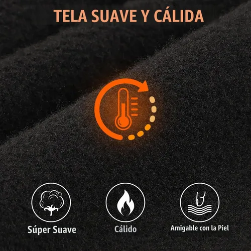 Vista 2 de Pasamontañas de esquí para hombres y mujeres, máscara térmica de invierno Negro