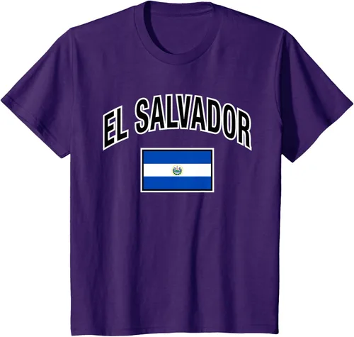 Vista 18 de Camiseta salvadoreña Orgullosa Bandera de El Salvador, Negro