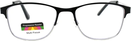 Vista 2 de Gafas de lectura progresivas Multi-Focus 3 Poderes en 1 Lector Spring Bisagra Metal