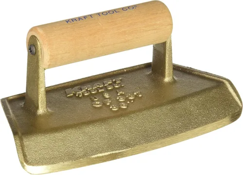 Vista 5 de Kraft Tool CF382 Tubo de chaflán de diámetro de bronce con mango de madera, 12 pulgadas