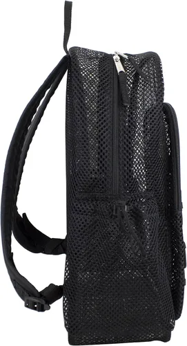 Vista 7 de Eastsport Mochila de malla semitransparente XL con cómodas correas acolchadas y elástico ajustable, Negro -, Mochilas Daypack