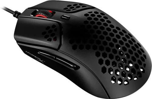 Vista 10 de HyperX Pulsefire Haste - Mouse para juegos, ultraligero, 2.08oz, carcasa de panal, diseño hexagonal, RGB, cable USB HyperFlex, hasta 16000 DPI, 6