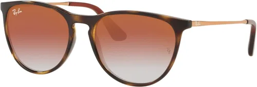 Vista 24 de Ray-Ban Junior RJ9060s Erika - Gafas de sol redondas para niños Caucho transparente fluorescente fucsia/marrón espejo naranja