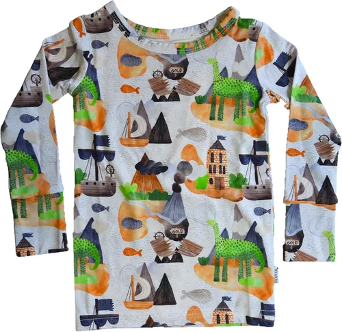 Vista 4 de Unisex de género neutro - Niños y niñas - Conjuntos de pijama únicos - Extra cómodo hecho de seda viscosa de bambú suave