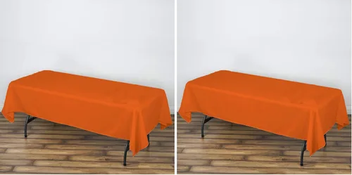 Vista 35 de AK TRADING CO. Mantel rectangular de poliéster de 60 x 102 pulgadas, fabricado en Estados Unidos, resistente a las arrugas, ignífugo, duradero