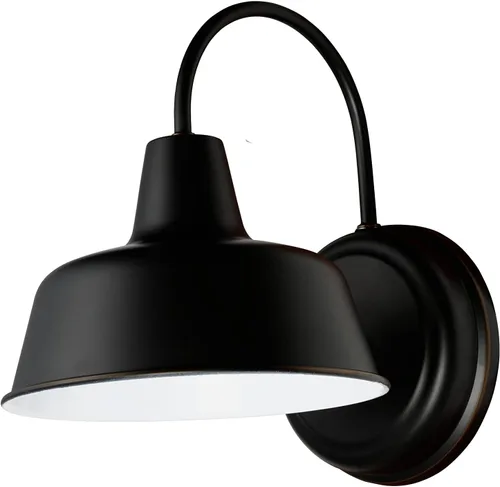 Vista 3 de Design House 519504 Mason - Lámpara de pared con 1 luz, bronce aceitado de 8 pulgadas.