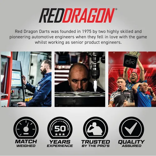 Vista 3 de RED DRAGON Hardcore Selection Pack - Vuelos de dardos estándar extra gruesos