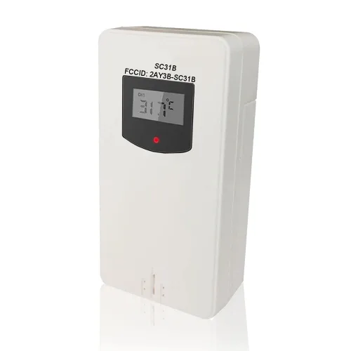 Vista 3 de SMARTRO Sensor remoto inalámbrico para interior y exterior termómetro reemplazo para reloj de proyección SC31B